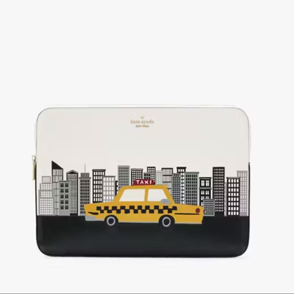 🍎 🚕 NWT Kate Spade NYC Big Apple Universal Laptop Sleeve